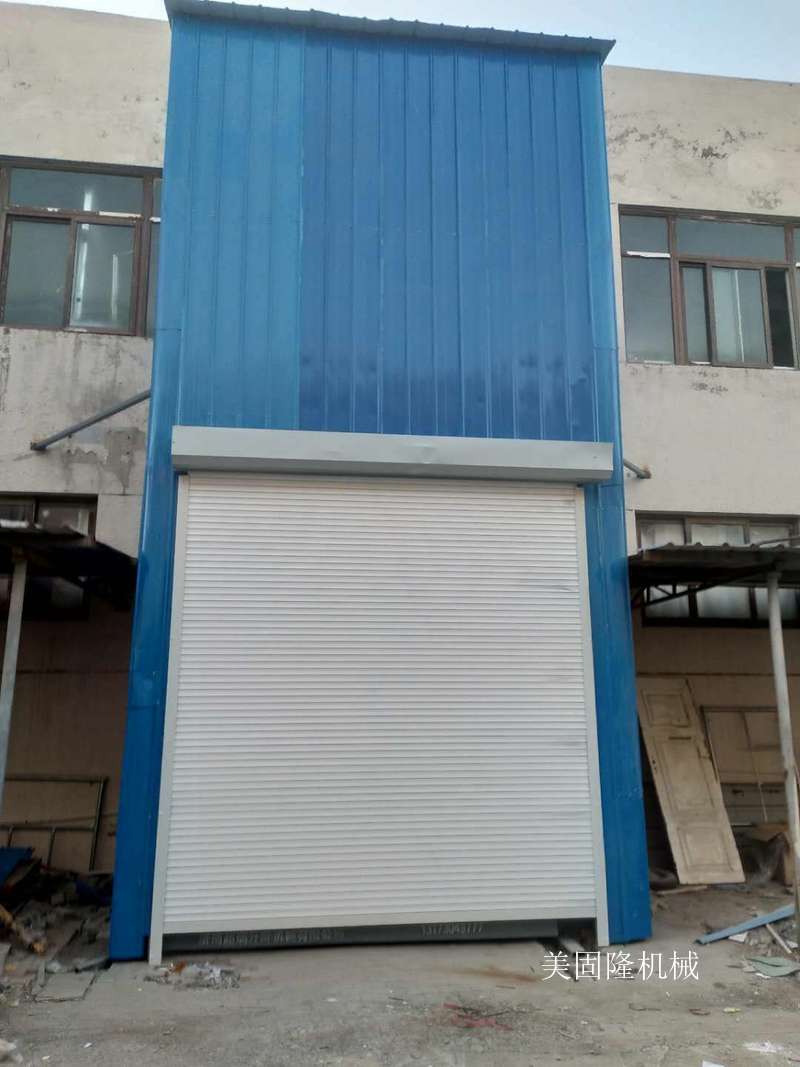 达州外带卷帘门导轨式升降机厂家